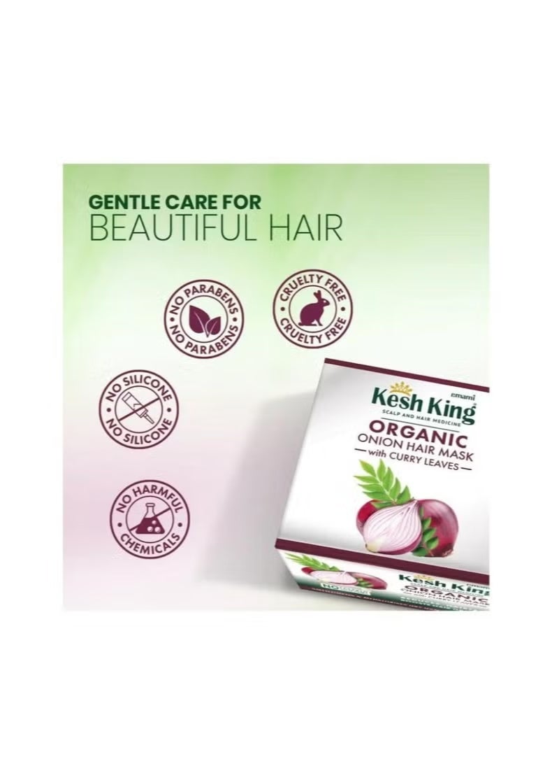 Kesh King Organic Onion Hair Mask with Curry Leaves 200ml - Image 2